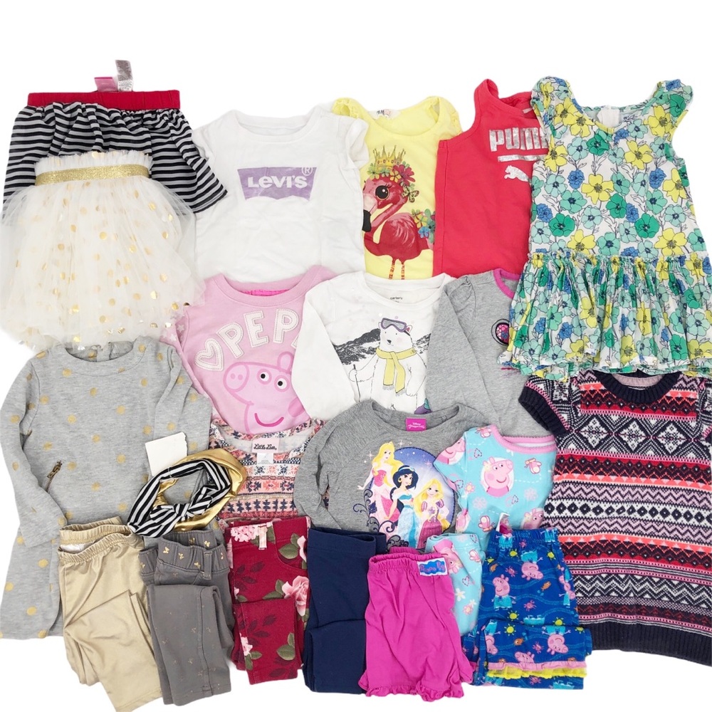 Little Girl 2T HUGE Bundle/Lot 23 Items EUC